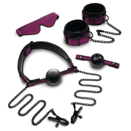 Whipsmart Dragonskin Bondage Set 5 Pieces Purple | Erotic Bondage Set | Whipsmart | Bodyjoys