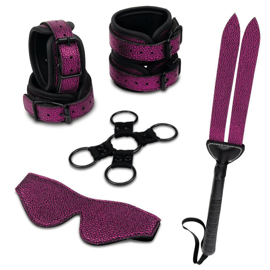 Whipsmart Dragonskin Bondage Set 7 Pieces Purple | Erotic Bondage Set | Whipsmart | Bodyjoys