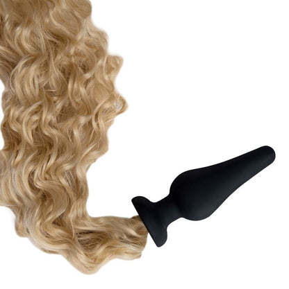 Furry Tales Silicone Pony Tail Butt Plug Blonde | Tail Butt Plug | Whipsmart | Bodyjoys