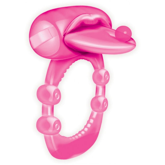 Pierced Tongue Vibrating Silicone Cock Ring | Vibrating Cock Ring | Hott Products | Bodyjoys