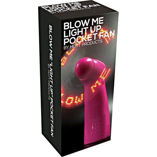 Blow Me Light Up Pocket Fan Pink | Gifts & Gift Sets | Hott Products | Bodyjoys