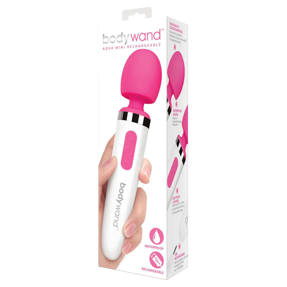 Bodywand Aqua Mini Rechargeable Silicone Waterproof Massager | Massage Wand Vibrator | Bodywand | Bodyjoys