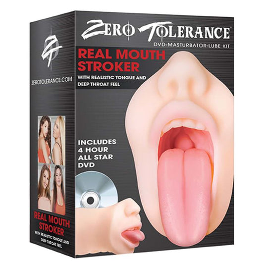 Zero Tolerance Real Mouth Stroker With Deep Throat Feel | Pocket Pussy | Zero Tolerance | Bodyjoys