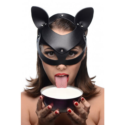 Master Series Bad Kitten Leather Cat Mask | Bondage Hoods & Masks | Master Series | Bodyjoys