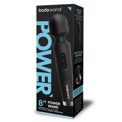 Bodywand 8 Inch Power Wand Black | Massage Wand Vibrator | Bodywand | Bodyjoys