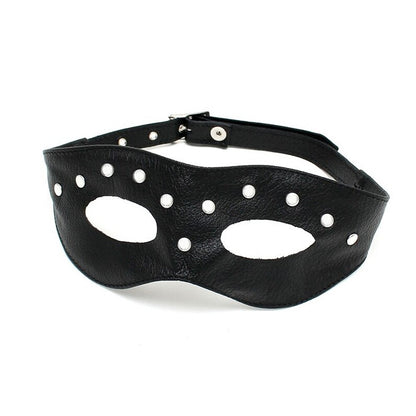 Leather Open Eye Mask With Rivets | Bondage Hoods & Masks | Rimba | Bodyjoys