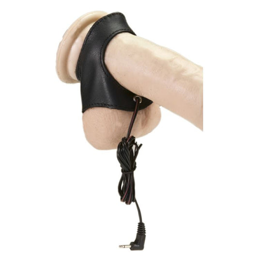 Rimba Electro Stimulation Leather Cock And Ball Sleeve | Electrosex Toy | Rimba | Bodyjoys