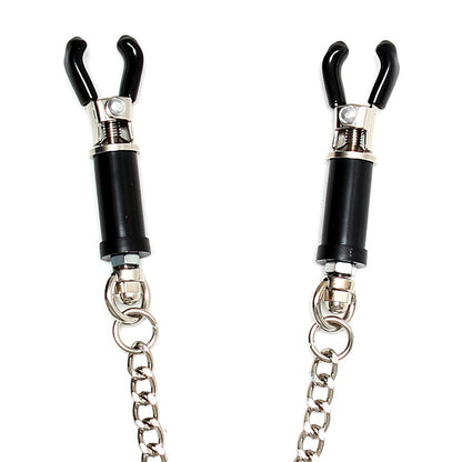 Silver Nipple Clamps With Chain | Nipple Clamps | Rimba | Bodyjoys