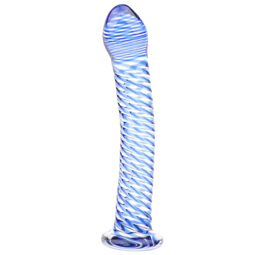 Sex Toy Materials Guide | Clear Blue Glass Dildo | Bodyjoys