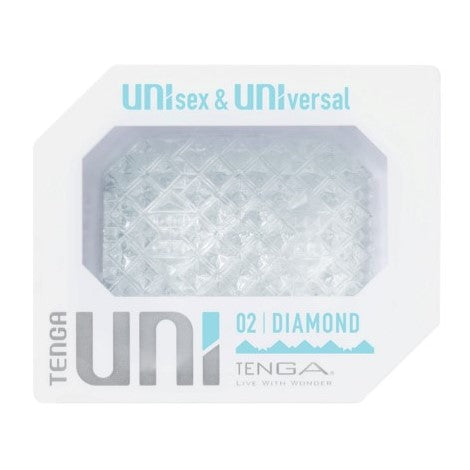 Tenga UNI 02 Diamond Stimulation Sleeve Clear | Male Masturbator | Tenga | Bodyjoys