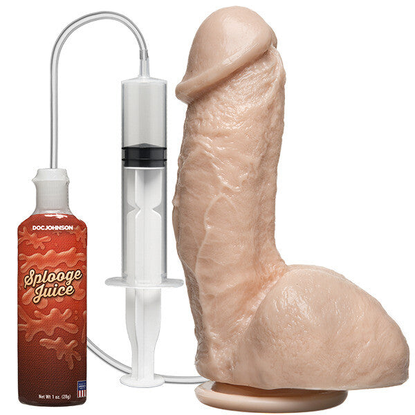 Squirting Realistic Cock Flesh Pink | Ejaculating Dildo | Doc Johnson | Bodyjoys