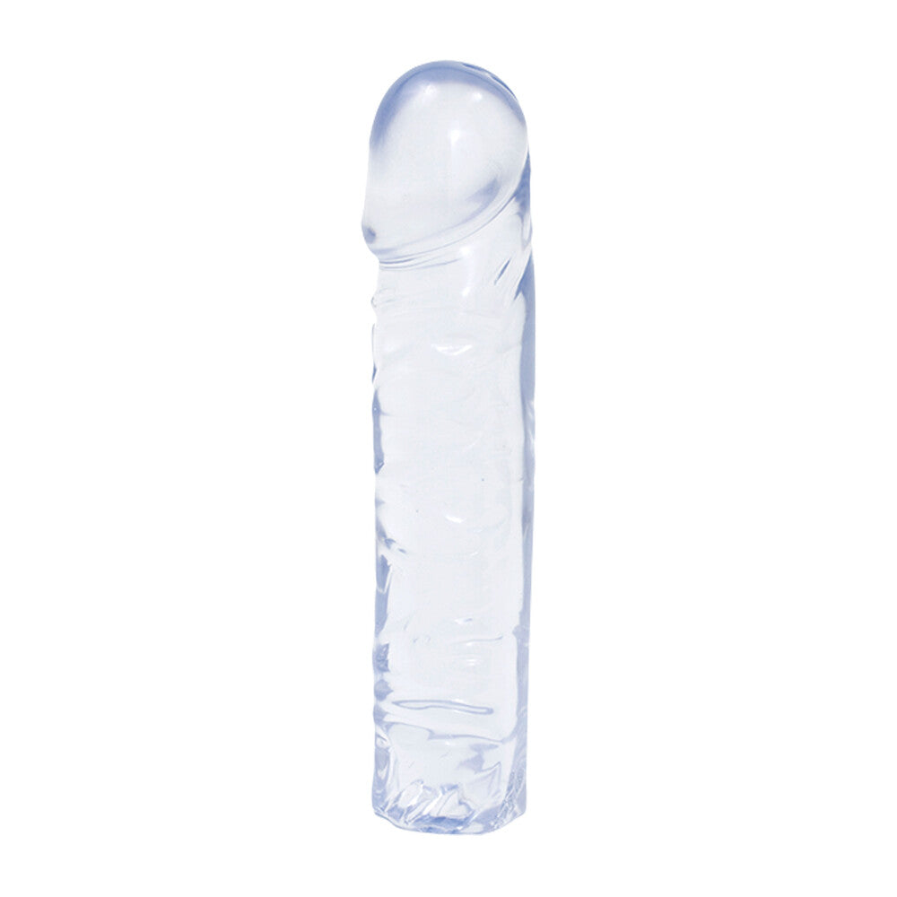 Crystal Jellies 8 Inch Classic Dong Clear | Large Dildo | Doc Johnson | Bodyjoys