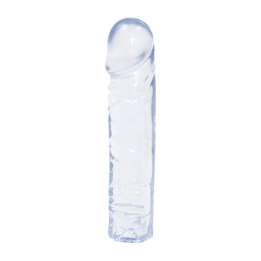 Crystal Jellies 8 Inch Classic Dong Clear | Large Dildo | Doc Johnson | Bodyjoys