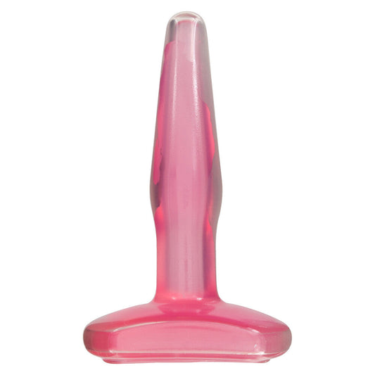 Crystal Jellies Jelly Butt Plug Pink Small | Classic Butt Plug | Doc Johnson | Bodyjoys