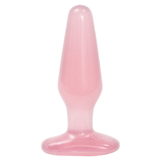 Crystal Jellies Jelly Butt Plug Pink Medium | Classic Butt Plug | Doc Johnson | Bodyjoys