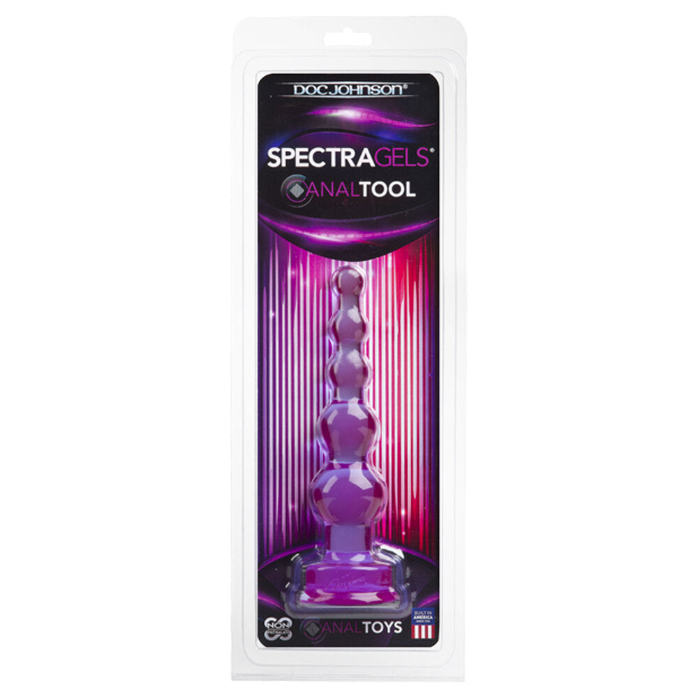 Spectragels Anal Probe Tool Purple | Anal Beads | Doc Johnson | Bodyjoys