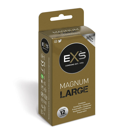 EXS Magnum Large Condoms 12 Pack | Extra Large Condom | EXS Condoms | Bodyjoys