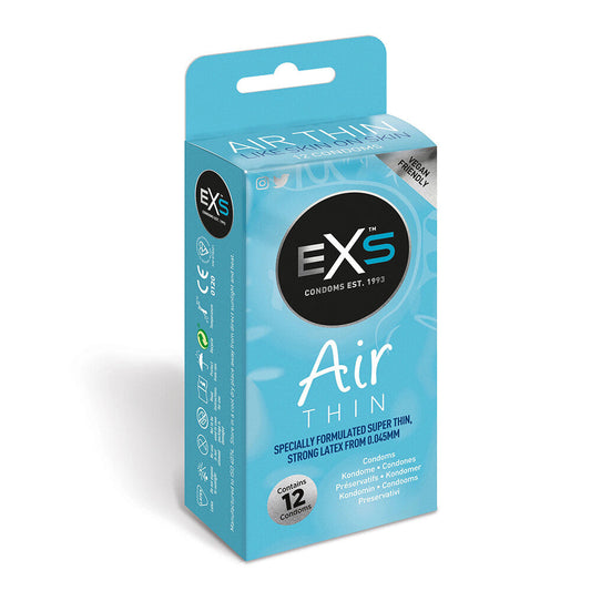 EXS Air Thin Condoms 12 Pack | Extra Thin Condom | EXS Condoms | Bodyjoys