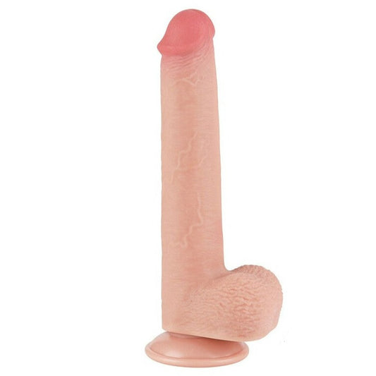 Lovetoy 9 Inch Sliding Skin Dual Layer Bendable Dong | Large Dildo | Lovetoy | Bodyjoys