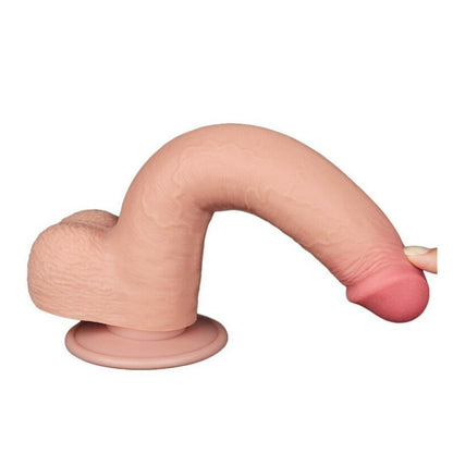 Lovetoy 9 Inch Sliding Skin Dual Layer Bendable Dong | Large Dildo | Lovetoy | Bodyjoys