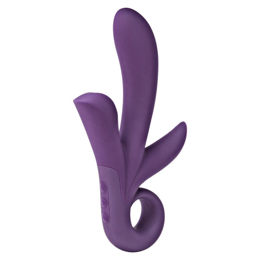 ToyJoy Trinity Triple Pleasure Vibrator Purple | Clitoral Vibrator | ToyJoy | Bodyjoys
