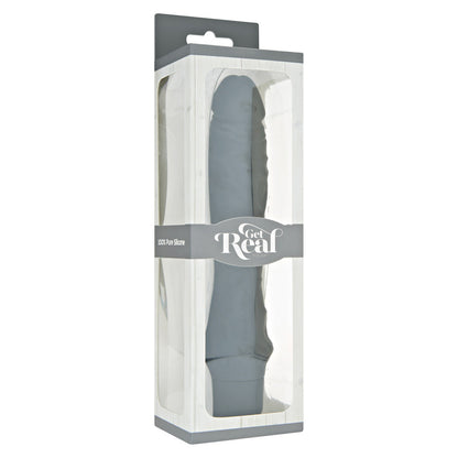 ToyJoy Get Real 8 Inch Classic Silicone Vibrator Black | Dildo Vibrator | ToyJoy | Bodyjoys