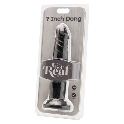 ToyJoy Get Real 7 Inch Dong Black | Realistic Dildo | ToyJoy | Bodyjoys