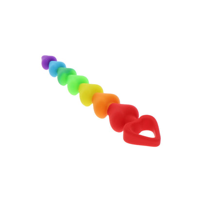 ToyJoy Rainbow Heart Anal Beads | Anal Beads | ToyJoy | Bodyjoys