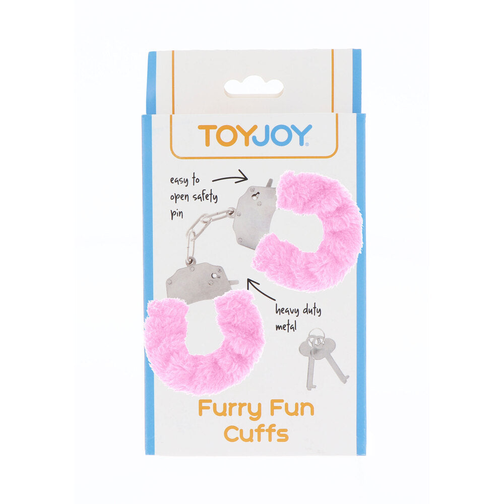 ToyJoy Furry Fun Handcuffs Pink | Bondage Handcuffs | ToyJoy | Bodyjoys