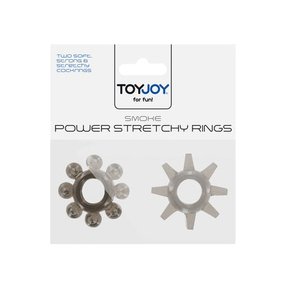 ToyJoy Power Stretchy Cock Rings 2 Pieces | Classic Cock Ring | ToyJoy | Bodyjoys