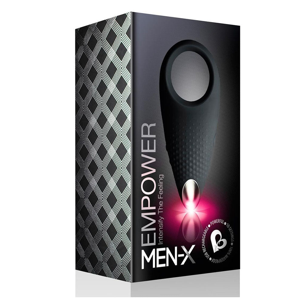 Rocks-Off Empower Men-X Vibrating Cock Ring Black | Vibrating Cock Ring | Rocks-Off | Bodyjoys