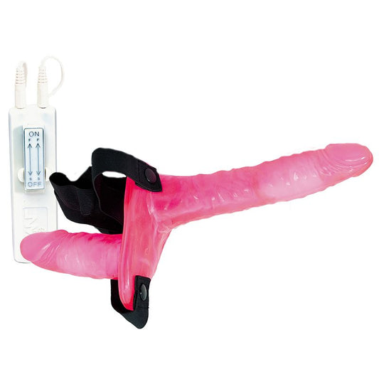 Joyride Pink Duo Double Penis Vibrating Dildo Strap-On | Double Strap-On | NMC | Bodyjoys