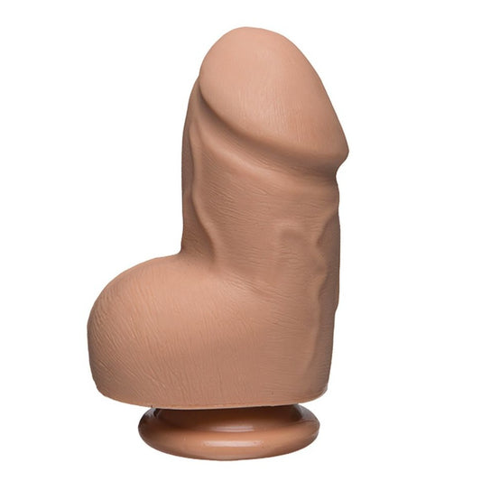 The D Firmskyn Fat D 6 Inch Dildo With Balls Vanilla | Large Dildo | Doc Johnson | Bodyjoys