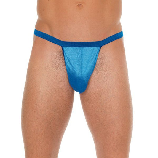 Mens Blue G-String With Pouch | Sexy Male Underwear | Rimba | Bodyjoys