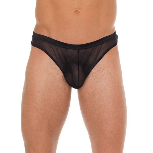 Mens Black Mesh G-String | Sexy Male Underwear | Rimba | Bodyjoys