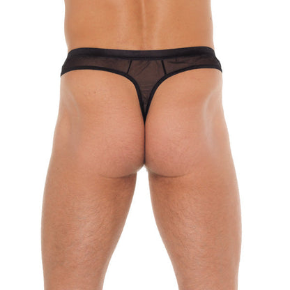 Mens Black Mesh G-String | Sexy Male Underwear | Rimba | Bodyjoys