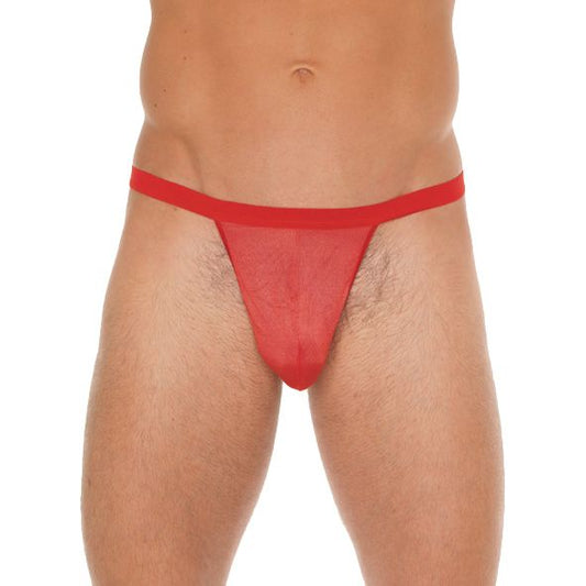 Mens Red Mesh G-String | Sexy Male Underwear | Rimba | Bodyjoys