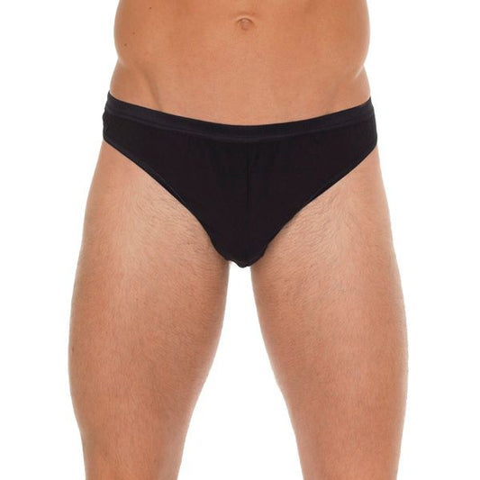Mens Black Cotton G-String | Sexy Male Underwear | Rimba | Bodyjoys