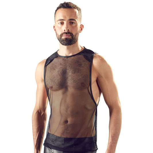 Svenjoyment Mens Black Net Shirt | Sexy Male Underwear | Svenjoyment | Bodyjoys