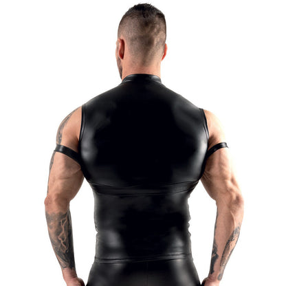 Svenjoyment Sleeveless Top With Chest Harness And Arm Loops | Male Fetish Wear | Svenjoyment | Bodyjoys