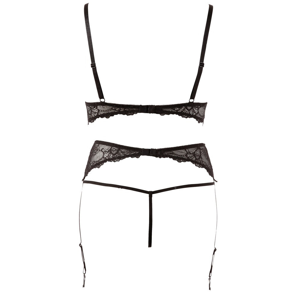 Abierta Fina Pearl Bra Suspender And String | Bras & Bra Sets | Abierta Fina | Bodyjoys