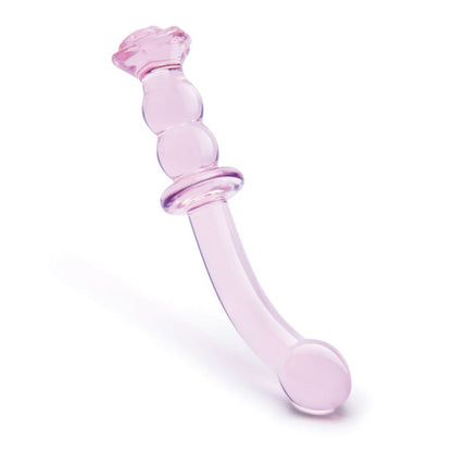 Glaze Glass Rosebud G-Spot Dildo Pink | Glass Dildo | Dream Toys | Bodyjoys