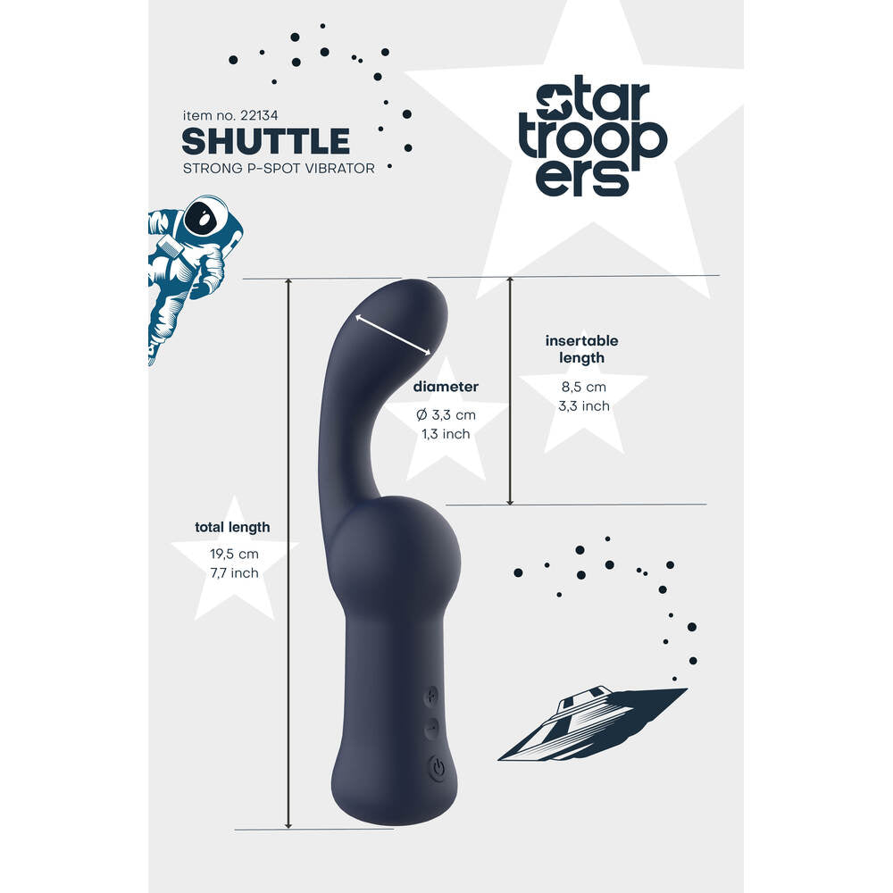 Startroopers Shuttle Flexible Strong Prostate Vibrator | Prostate Stimulator | Dream Toys | Bodyjoys