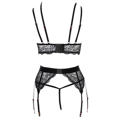 Abierta Fina Lacey Open Suspender Set | Bras & Bra Sets | Abierta Fina | Bodyjoys