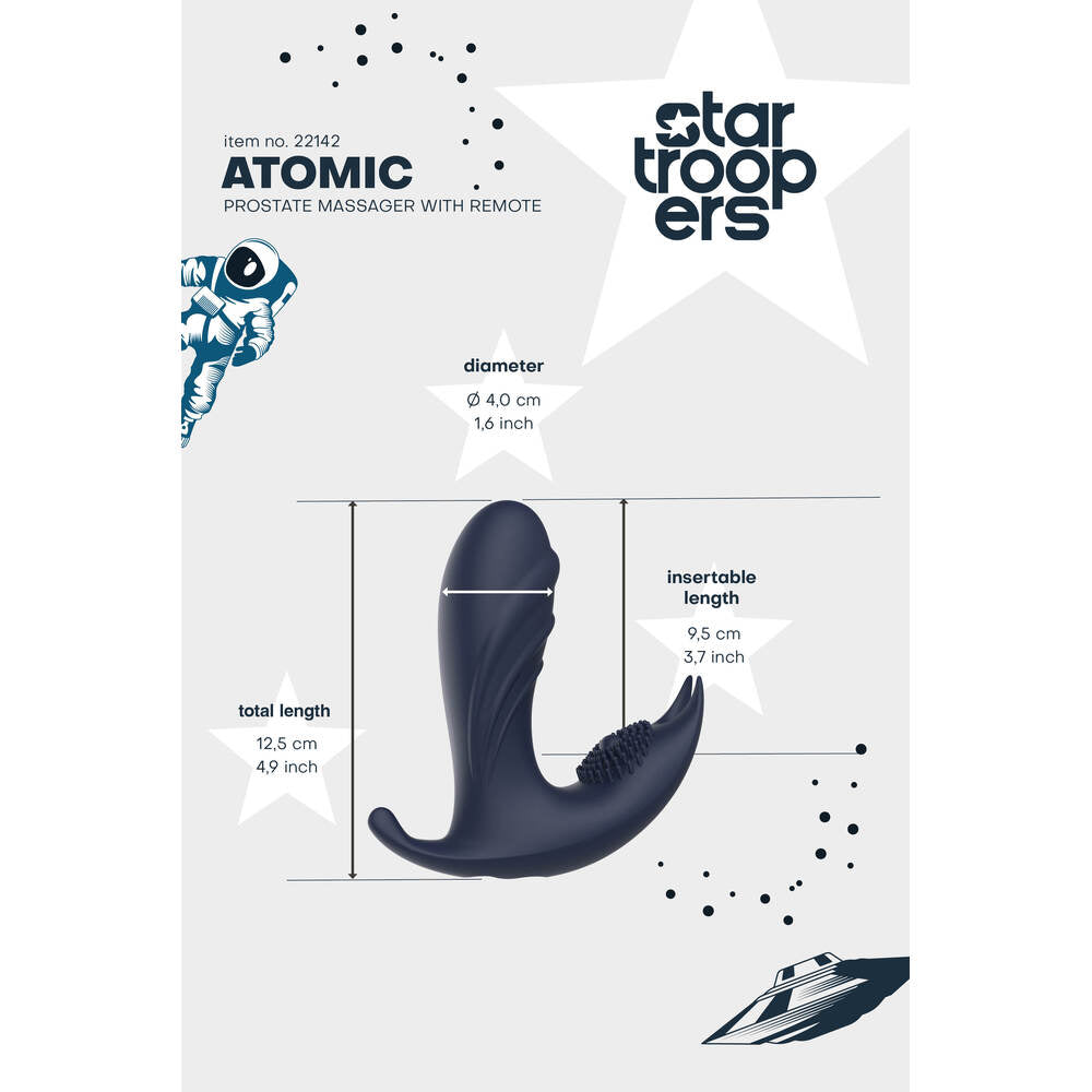 Startroopers Atomic Prostate Massager With Remote | Prostate Stimulator | Dream Toys | Bodyjoys