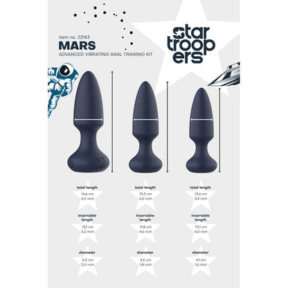 Startroopers Mars Advanced Vibrating Anal Plug Training Kit | Butt Plug Set | Dream Toys | Bodyjoys