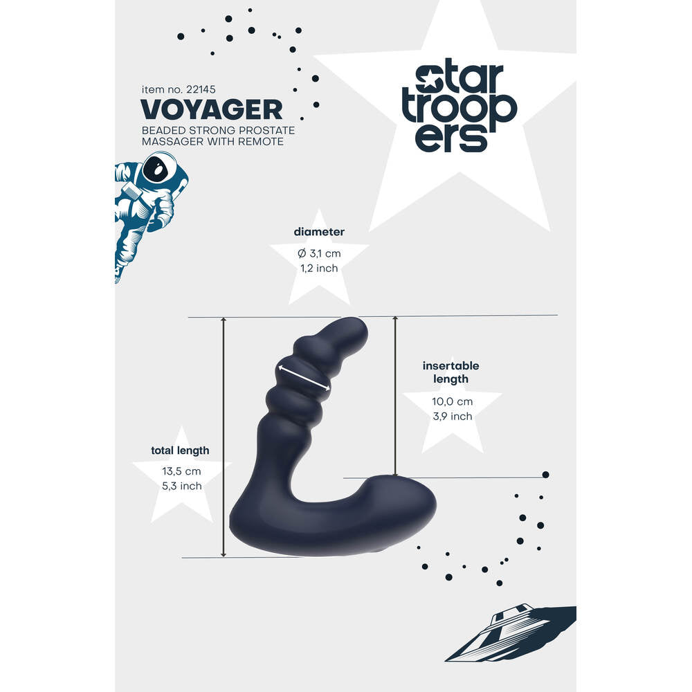 Startroopers Voyager Beaded Prostate Massager With Remote | Prostate Stimulator | Dream Toys | Bodyjoys