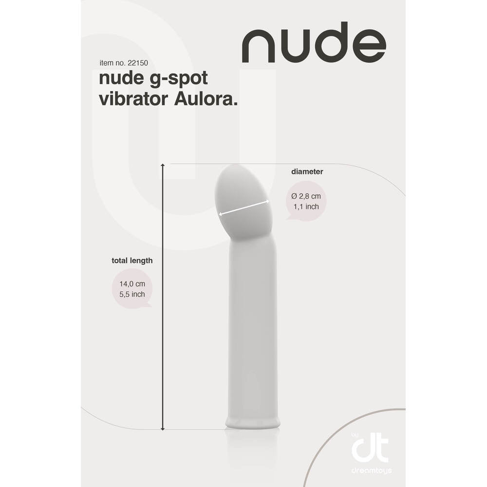 Nude Aulora Mini Travel G-Spot Vibrator Grey | Bullet Vibrator | Dream Toys | Bodyjoys