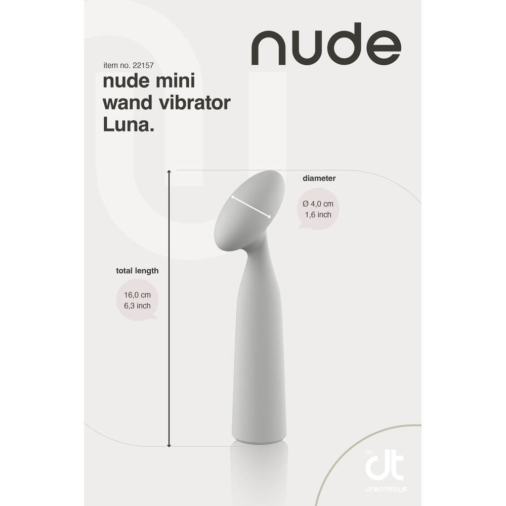 Nude Luna Mini Wand Vibrator Green | Bullet Vibrator | Dream Toys | Bodyjoys