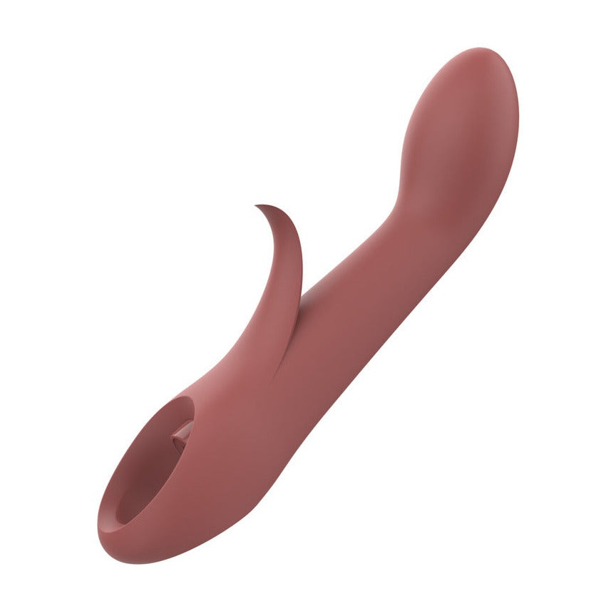 Nude Sierra G-Spot Duo Vibrator Orange | Rabbit Vibrator | Dream Toys | Bodyjoys